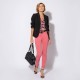 Pantalon coupe slim rose indien en lyocell