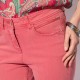 Pantalon coupe slim rose indien en lyocell