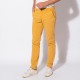 Pantalon chino coloris mangue en coton responsable