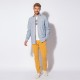 Pantalon chino coloris mangue en coton responsable