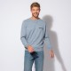 Pull doux bleu ciel 100% coton