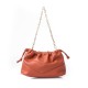 Sac forme pochette souple coloris terracotta